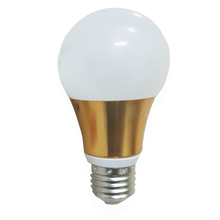 Đèn LED Búp tản nhiệt nhôm vàng (cao cấp) 5W